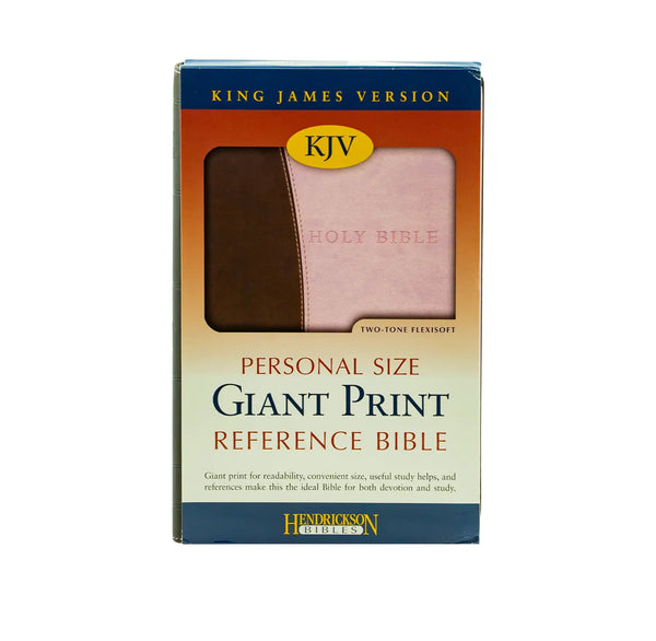 KJV GIANT PRINT PERSONAL SIZE REFERENCE BIBLE PINK / CHOCOLATE KJV GIANT PRINT PERSONAL SIZE REFERENCE BIBLE PINK / CHOCOLATE