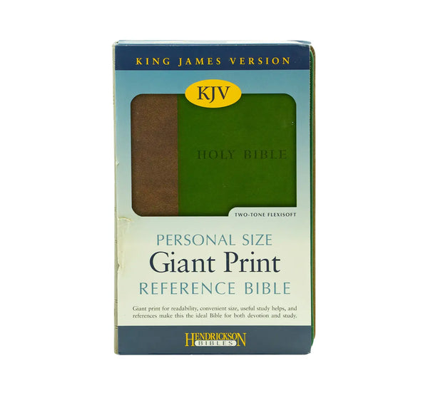 KJV PERSONAL SIZE GIANT PRINT REFERENCE BIBLE, FLEXISOFT (IMITATION LEATHER, BROWN/GREEN, RED LETTER) KJV PERSONAL SIZE GIANT PRINT REFERENCE BIBLE, FLEXISOFT (IMITATION LEATHER, BROWN/GREEN, RED LETTER)