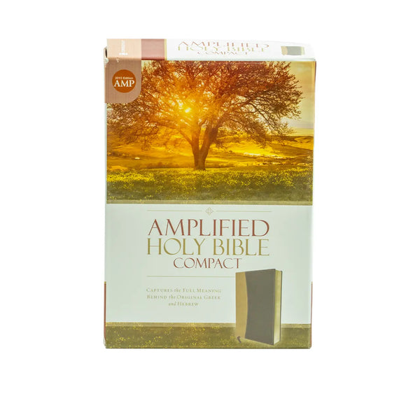 AMPLIFIED HOLY BIBLE, COMPACT, LEATHERSOFT, TAN/BURGUNDY: CAPTURES THE FULL MEANING BEHIND THE ORIGINAL GREEK AND HEBREW AMPLIFIED HOLY BIBLE, COMPACT, LEATHERSOFT, TAN/BURGUNDY: CAPTURES THE FULL MEANING BEHIND THE ORIGINAL GREEK AND HEBREW