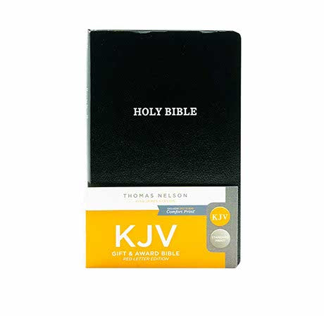 KJV HOLY BIBLE: GIFT AND AWARD, BLACK LEATHER-LOOK, RED LETTER, COMFORT PRINT: KING JAMES VERSION KJV HOLY BIBLE: GIFT AND AWARD, BLACK LEATHER-LOOK, RED LETTER, COMFORT PRINT: KING JAMES VERSION