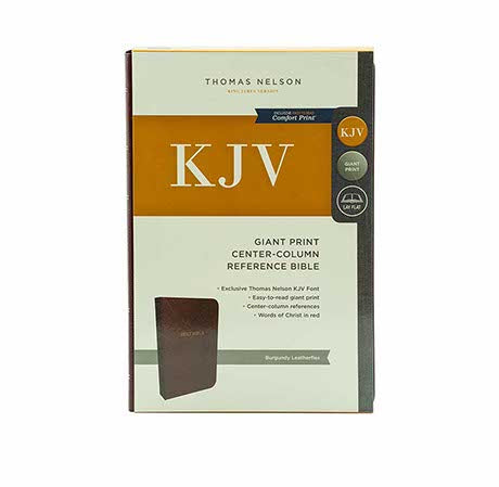 KJV HOLY BIBLE: GIANT PRINT WITH 53,000 CROSS REFERENCES, BURGUNDY LEATHER-LOOK, RED LETTER, COMFORT PRINT: KING JAMES VERSION KJV HOLY BIBLE: GIANT PRINT WITH 53,000 CROSS REFERENCES, BURGUNDY LEATHER-LOOK, RED LETTER, COMFORT PRINT: KING JAMES VERSION