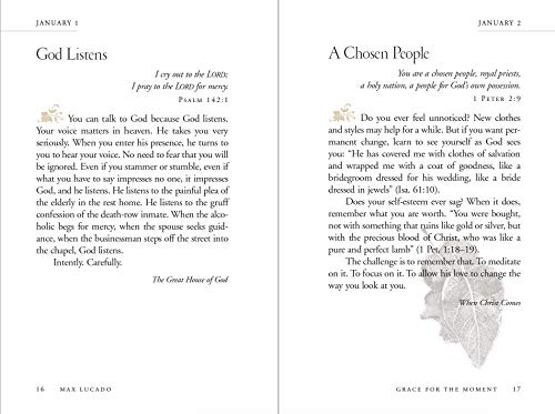 Grace for the Moment: Inspirational Thoughts for Each Day of the Year: 1: Inspirational Thoughts for Each Day of the Year (A 365-day Devotional) Grace for the Moment: Inspirational Thoughts for Each Day of the Year: 1: Inspirational Thoughts for Each Day of the Year (A 365-day Devotional)