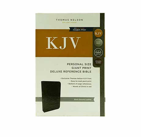 KJV HOLY BIBLE: PERSONAL SIZE GIANT PRINT WITH 43,000 CROSS REFERENCES, BLACK GENUINE LEATHER, RED LETTER, COMFORT PRINT: KING JAMES VERSION KJV HOLY BIBLE: PERSONAL SIZE GIANT PRINT WITH 43,000 CROSS REFERENCES, BLACK GENUINE LEATHER, RED LETTER, COMFORT PRINT: KING JAMES VERSION