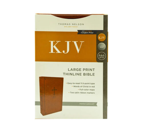KJV HOLY BIBLE: LARGE PRINT THINLINE, BROWN LEATHERSOFT, RED LETTER, COMFORT PRINT: KING JAMES VERSION KJV HOLY BIBLE: LARGE PRINT THINLINE, BROWN LEATHERSOFT, RED LETTER, COMFORT PRINT: KING JAMES VERSION