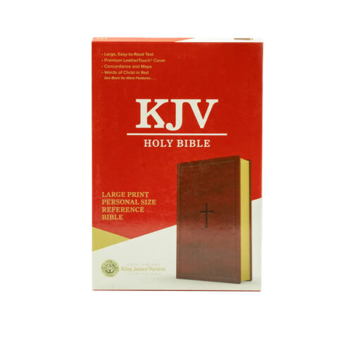 KJV LARGE PRINT PERSONAL SIZE REFERENCE BIBLE, BROWN LEATHERTOUCH, MASS MARKET EDITION, RED LETTER, PURE CAMBRIDGE TEXT, PRESENTATION PAGE, CROSS-REFERENCES, FULL-COLOR MAPS, EASY-TO-READ MCM TYPE KJV LARGE PRINT PERSONAL SIZE REFERENCE BIBLE, BROWN LEATHERTOUCH, MASS MARKET EDITION, RED LETTER, PURE CAMBRIDGE TEXT, PRESENTATION PAGE, CROSS-REFERENCES, FULL-COLOR MAPS, EASY-TO-READ MCM TYPE