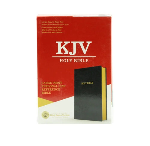 KJV LARGE PRINT PERSONAL SIZE REFERENCE BIBLE, BLACK LEATHERTOUCH, RED LETTER KJV LARGE PRINT PERSONAL SIZE REFERENCE BIBLE, BLACK LEATHERTOUCH, RED LETTER