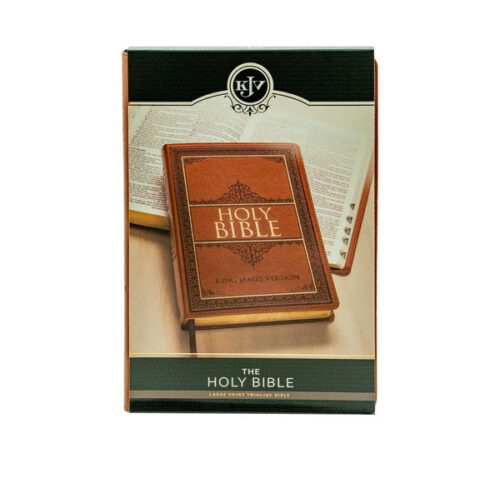 KJV HOLY BIBLE, THINLINE LARGE PRINT, TAN FAUX LEATHER/THUMB INDEX AND RIBBON MARKER, RED LETTER, KING JAMES VERSION KJV HOLY BIBLE, THINLINE LARGE PRINT, TAN FAUX LEATHER/THUMB INDEX AND RIBBON MARKER, RED LETTER, KING JAMES VERSION