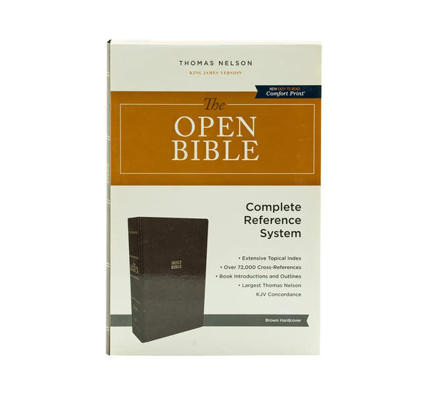 THE KJV OPEN BIBLE: COMPLETE REFERENCE SYSTEM, BROWN HARDCOVER, RED LETTER, COMFORT PRINT: KING JAMES VERSION THE KJV OPEN BIBLE: COMPLETE REFERENCE SYSTEM, BROWN HARDCOVER, RED LETTER, COMFORT PRINT: KING JAMES VERSION
