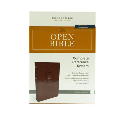 THE KJV OPEN BIBLE: COMPLETE REFERENCE SYSTEM, BURGUNDY LEATHERSOFT, RED LETTER, COMFORT PRINT: KING JAMES VERSION THE KJV OPEN BIBLE: COMPLETE REFERENCE SYSTEM, BURGUNDY LEATHERSOFT, RED LETTER, COMFORT PRINT: KING JAMES VERSION