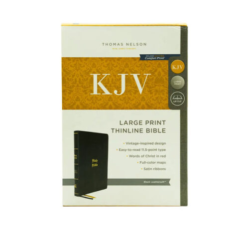 KJV HOLY BIBLE: LARGE PRINT THINLINE, BLACK LEATHERSOFT, RED LETTER, COMFORT PRINT: KING JAMES VERSION (VINTAGE) KJV HOLY BIBLE: LARGE PRINT THINLINE, BLACK LEATHERSOFT, RED LETTER, COMFORT PRINT: KING JAMES VERSION (VINTAGE)