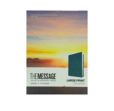 THE MESSAGE LARGE PRINT (HARDCOVER DELUXE, CHARCOAL LINEN CROSS): THE BIBLE IN CONTEMPORARY LANGUAGE THE MESSAGE LARGE PRINT (HARDCOVER DELUXE, CHARCOAL LINEN CROSS): THE BIBLE IN CONTEMPORARY LANGUAGE