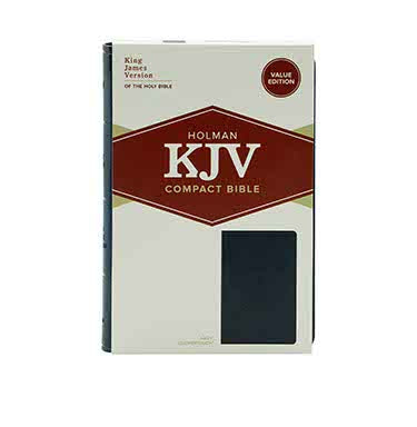 KJV COMPACT BIBLE, VALUE EDITION, NAVY LEATHERTOUCH, RED LETTER, PURE CAMBRIDGE TEXT, PRESENTATION PAGE, FULL-COLOR MAPS, EASY-TO-READ BIBLE MCM TYPE