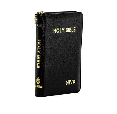 NIV HOLY BIBLE COMPACT ZIP CROSS BLACK NIV HOLY BIBLE COMPACT ZIP CROSS BLACK