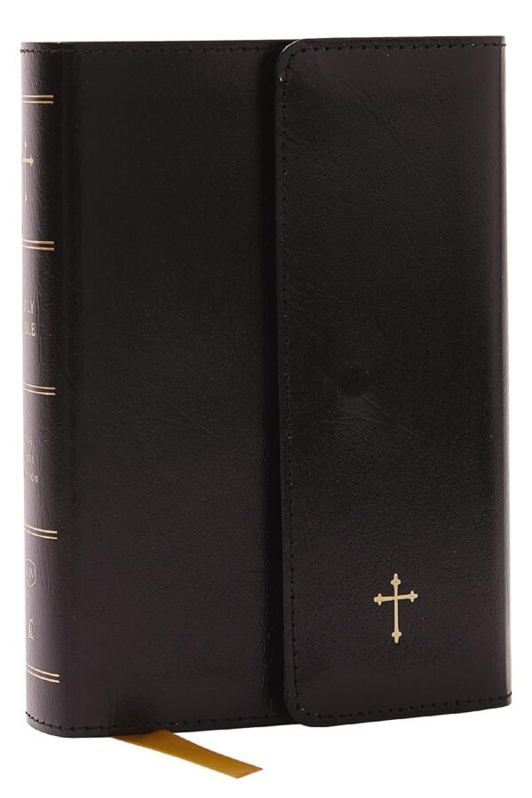 KJV Compact Bible w/ 43: King James Version, Black, Leatherflex with Snap Closure, Red Letter, Comfort Print Imitation KJV Compact Bible w/ 43: King James Version, Black, Leatherflex with Snap Closure, Red Letter, Comfort Print Imitation