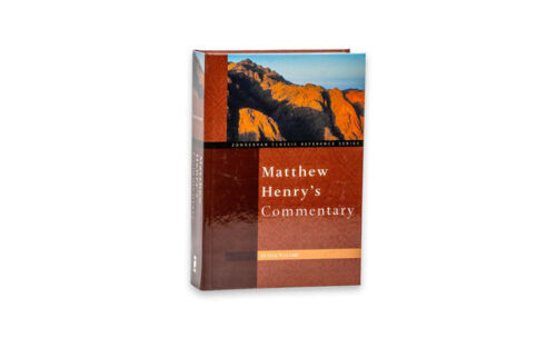 MATTHEW HENRY’S COMMENTARY IN ONE VOLUME MATTHEW HENRY'S COMMENTARY IN ONE VOLUME